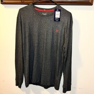 NWT Chaps Men’s Grey Long Sleeve T-Shirt Size Medium